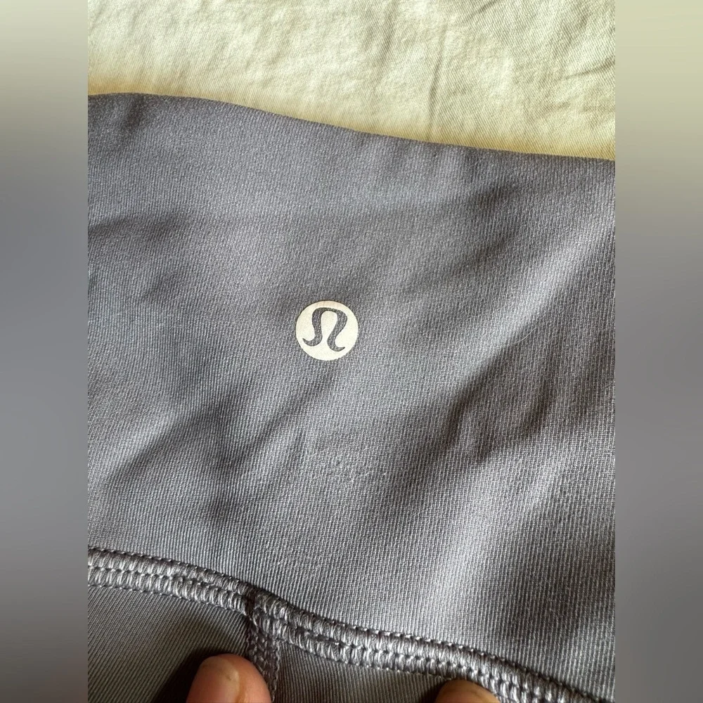 Lululemon Awakening Tights, Ruched, Cropped,‎ Magnum Gray Mauve, Size 12